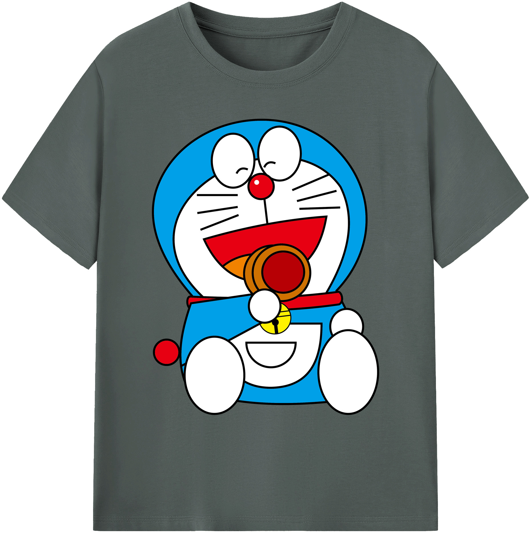 （画像用） ドラえもん Doraemon 綿100％ メンズ半袖Tシャツ｜肌触りやわらか＆通気性